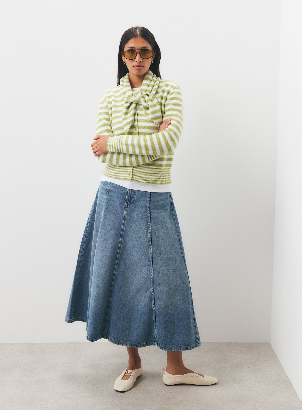 Stripe Scarf Cardigan 8 - Image 2 thumbnail